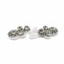 Brandemburg cu Cristale, lungime 7.3 cm (6 perechi/punga)Cod: BT1601 - 2