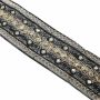Trim/Border with Seaquins and Metalic Thread, Gold(8.2 m/roll)Code: LA5412 - 2