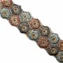 Trimmings with Metallic Thread, width 5 cm (9meters/roll)Code: LA2585 - 5