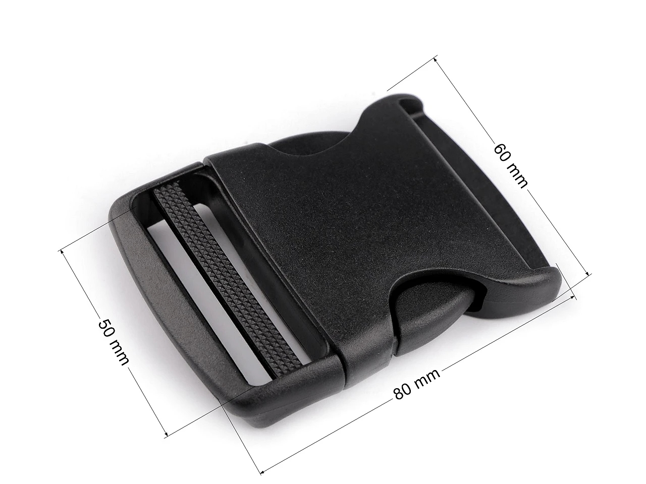 Tridenti din Plastic, 50mm, Negri (10 bucati/punga) - 2