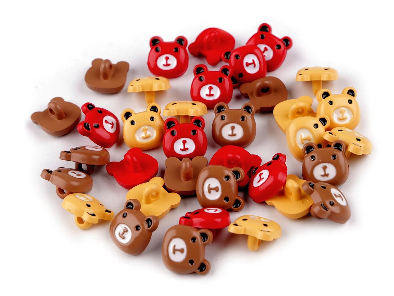 Baby Plastic Buttons, Bear, Size: 17.5 mm (25pcs/pack)Code: 120827