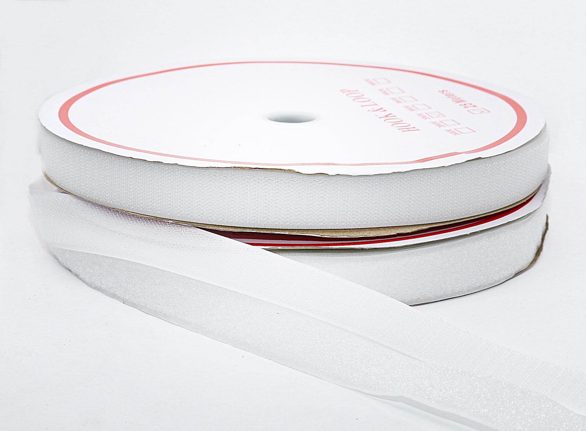 Hook and Loop Tape, 25 mm, White (25 meters/roll)