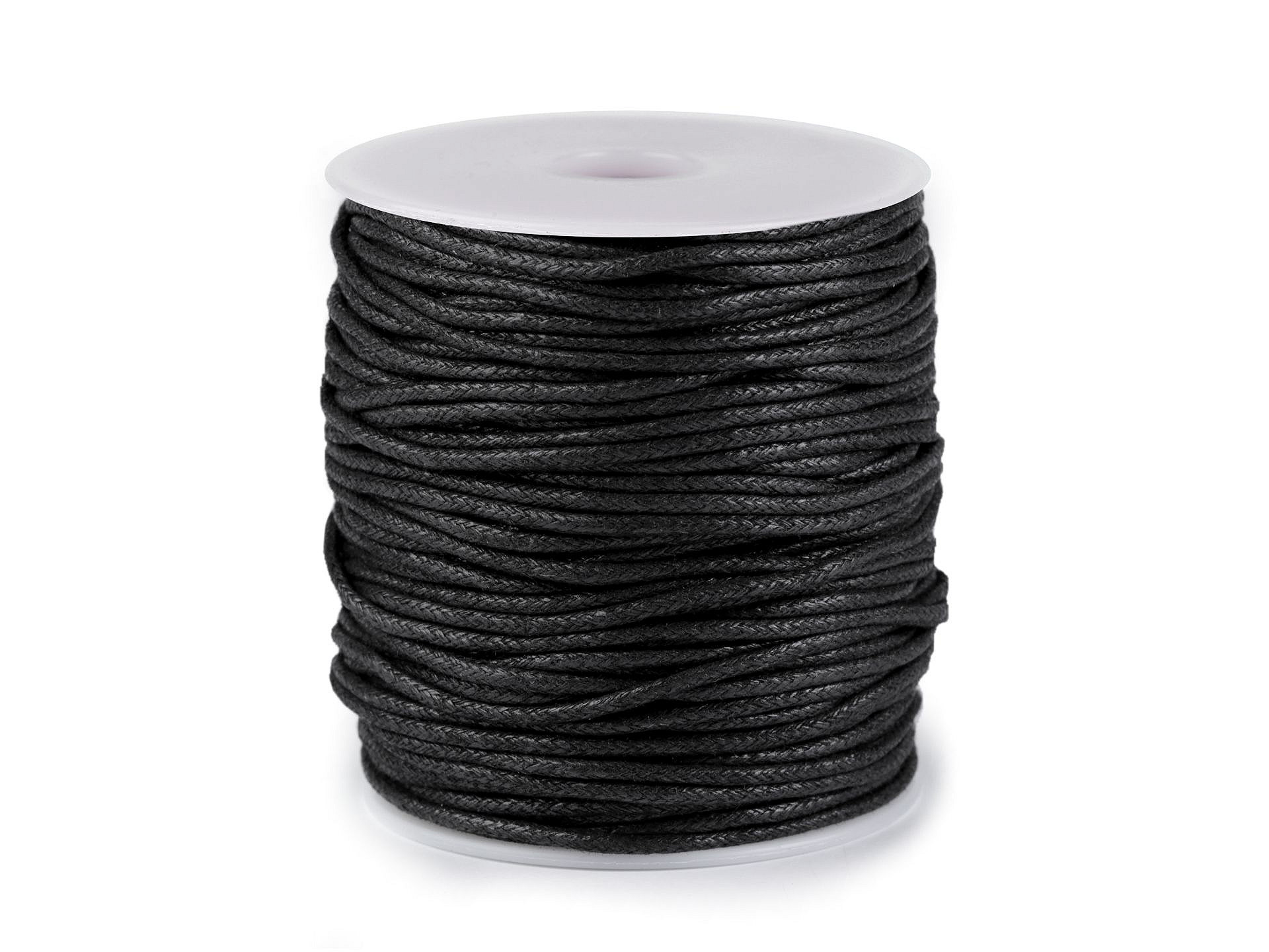 Cotton Waxed Cord, 2mm  (50 meters/roll) Code: 310033