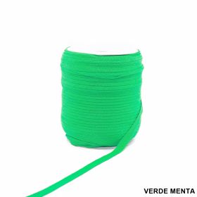 prod_nume - Banda Decorativa Bumbac, Herringbone, Verde Menta, latime 10 mm (100 metri/rola)