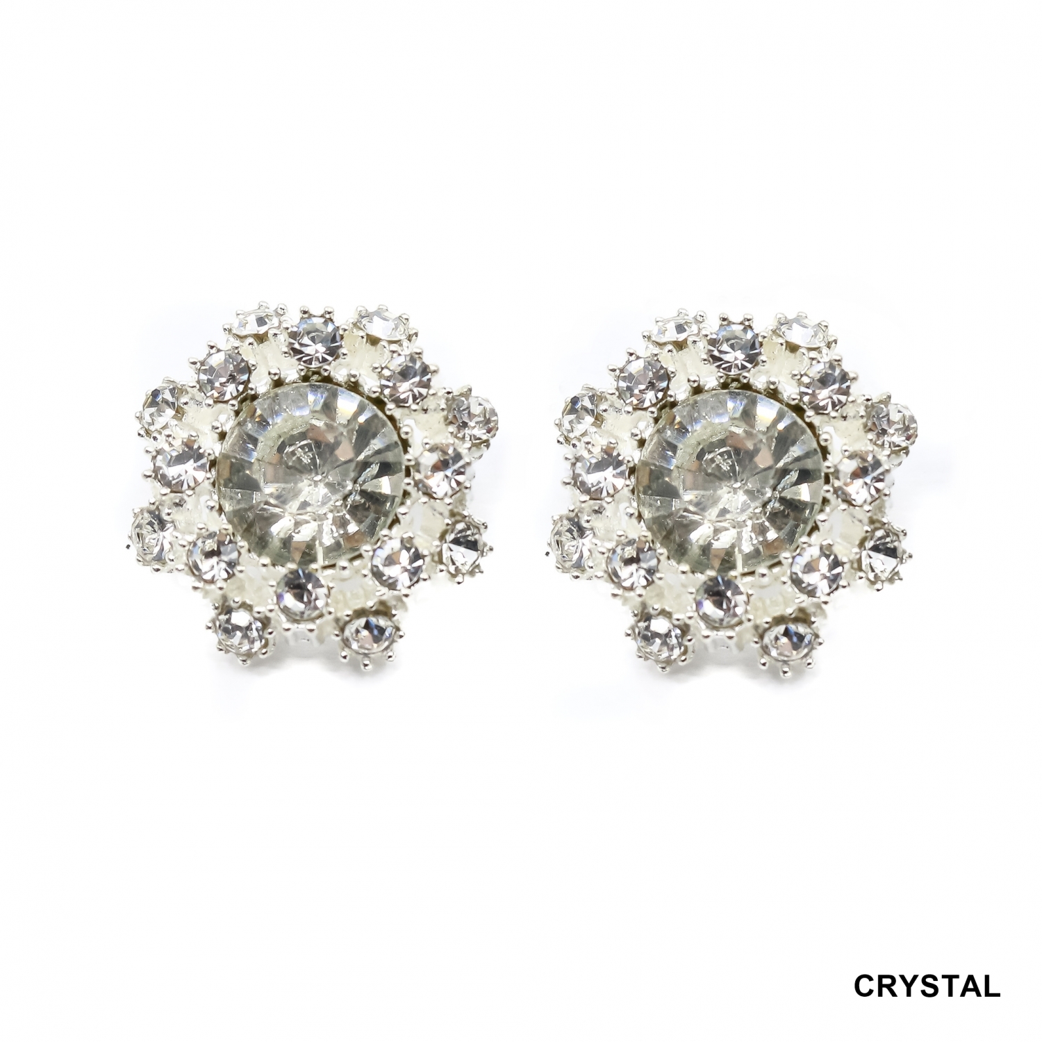 Nasturi cu Strasuri, 15 mm (10 buc/pachet) Cod: BT1617-1 - 3