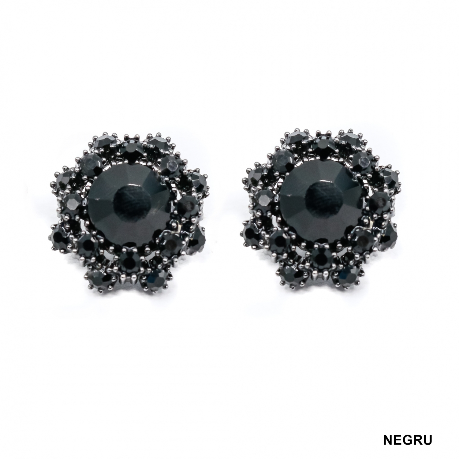 Nasturi cu Strasuri, 15 mm (10 buc/pachet) Cod: BT1617-1 - 4