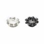 Nasturi cu Strasuri, 15 mm (10 buc/pachet) Cod: BT1617-1 - 2