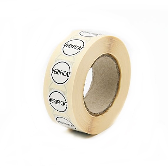 Adhesive Labels,Verificat, 18x18 mm (1000 dots/roll) Code: ET-ADEZ-VERIFICAT