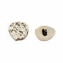 Nasturi Metalizati, cu Picior, din Plastic, 30 mm (50 bucati/pachet)Cod: 506 - 3