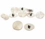 Plastic Metallize Shank Buttons, 30 mm (50 pcs/pack) Code: 516 - 1