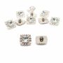 Decorative Rhinestone Shank Buttons, 21 mm (100 pcs/pack) Code: 950 - 1