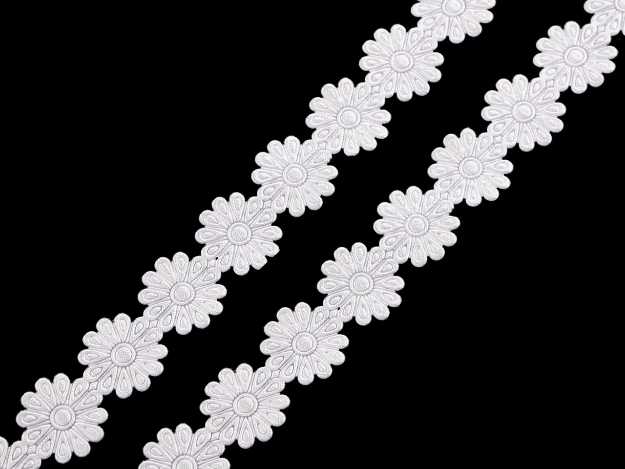 Panglica Satinata cu Model Floral, latime 20 mm (22.50 metri/rola)Cod: 520377 - 3
