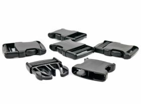 Plastic Trident Buckle, 20 mm, Black (250 pcs/pack) - Plastic Trident Buckle, 30 mm, Black (125 pcs/pack)