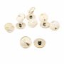 Plastic Metallized Shank Buttons, Lin 34 (100 pcs/pack) Code: BR341 - 1
