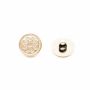 Plastic Metallized Shank Buttons, Lin 24 (100 pcs/pack) Code: KM403 - 2