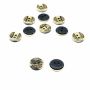 2 Holes Plastic Metallized Buttons, Lin 18 (100 pcs/pack) Code: HD574 - 1