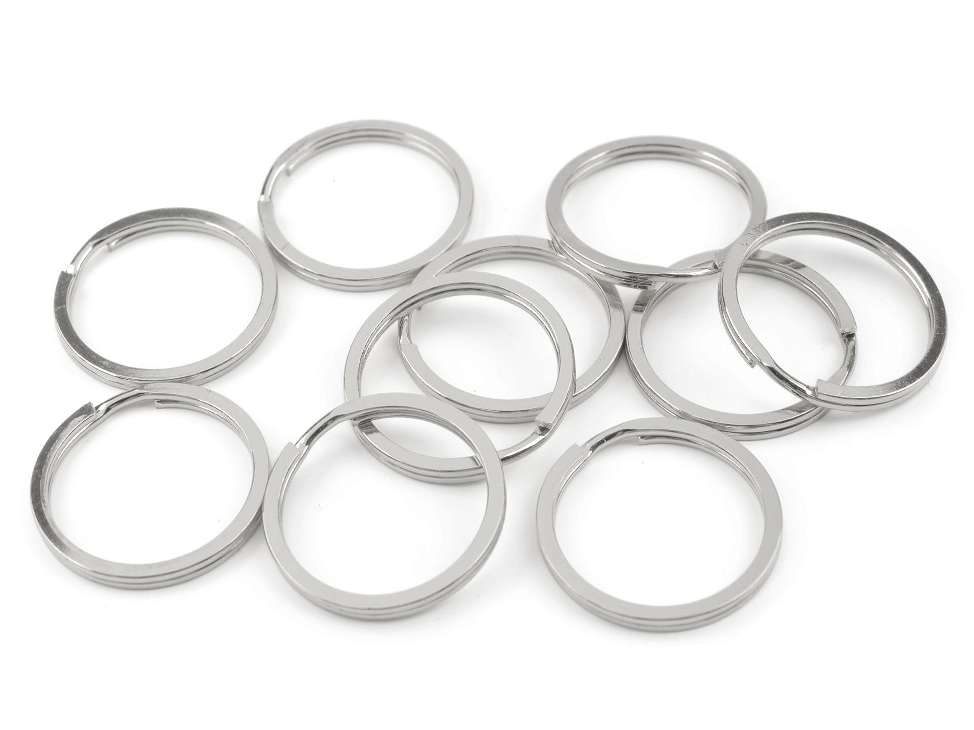 Inele Metalice Pentru Chei, diametru 30 mm (10 buc/pachet) 