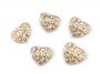 Nasturi Metalici, Inima, 18.2 mm (5 bucati/pachet)Cod: 120802 - 2