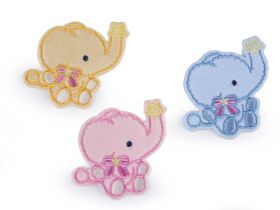 Decorations - Iron-On Patch, Elephant (10 pcs/pack) Code: 400332