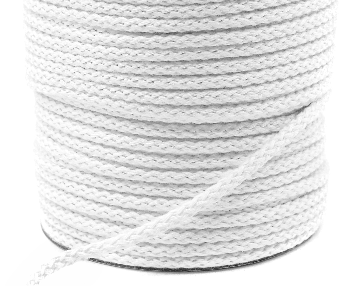 Snur Bumbac 4mm, Alb (100 m/rola) - 2