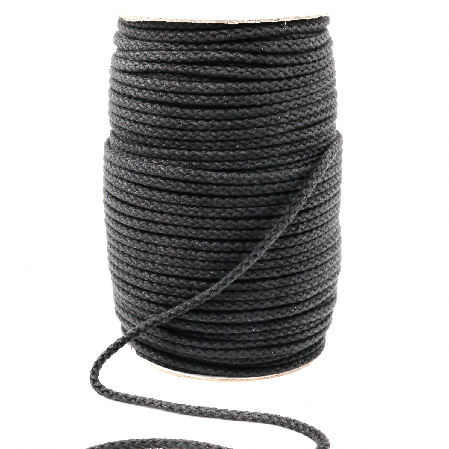Black Cotton Cord (100 m/roll)