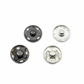 Capse de Cusut din Plastic, 10 mm, Transparent (100 perechi/pachet)  - Capse de Cusut din Metal, 17 mm, Argintiu, Gun metal, Negru (200 seturi/cutie)