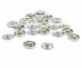 Metal Sew-on Snaps, 17 mm, Silver, Gun-metal, Black (200 sets/box) - 7