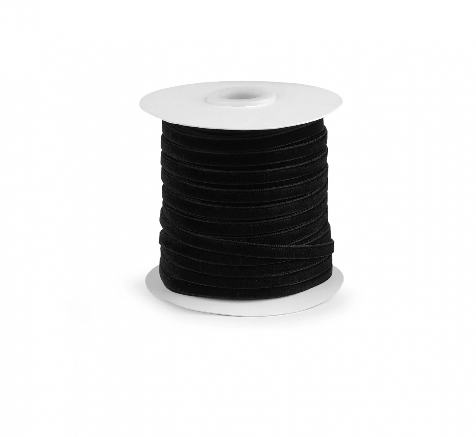 Black 10 mm Velvet Ribbon (100 meters/roll)