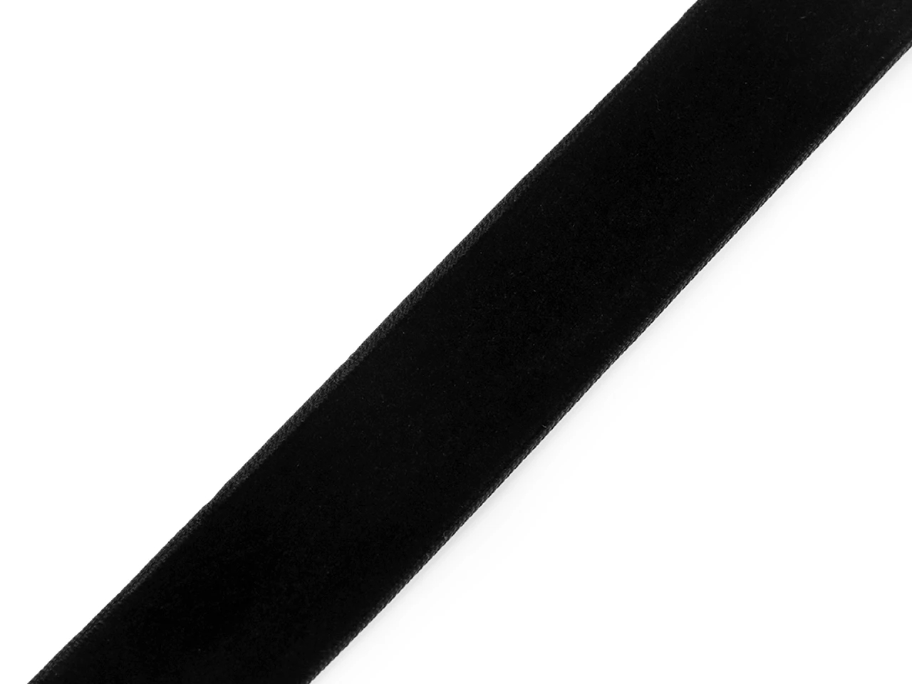 Banda Decorativa din Catifea, Neagra, latime 25 mm (100 metri/rola) - 2