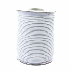 Croitorie - Bias Cord/Vipusca, 3 mm, Bumbac, Alb (50 m/rola)