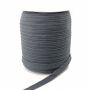Banda Decorativa Bumbac, Herringbone, Gri Inchis, latime 10 mm (100 metri/rola) - 1
