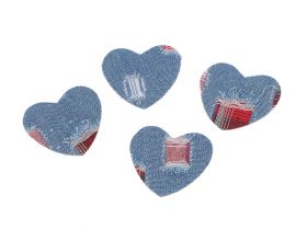 Embleme Termoadezive, Floare, 10.5 x 6.5 cm (10 buc/pachet) Cod: F11182 - Embleme Termoadezive, Inima (10 buc/pachet) Cod: 400361