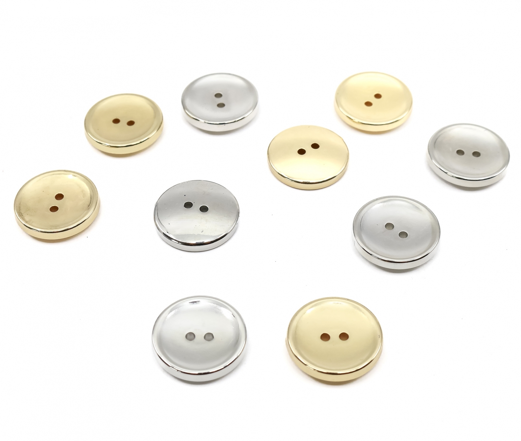 Nasturi Plastic cu Doua Gauri, marime 20 mm (100 bucati/punga) Cod: 6631-0474/32