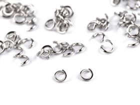 Accesoriu pentru Introducerea Snururilor si Elasticelor (1 buc/pachet) Cod: 900398 - Zale din Otel Inoxidabil, 4 mm (aprox. 150 buc/pachet)