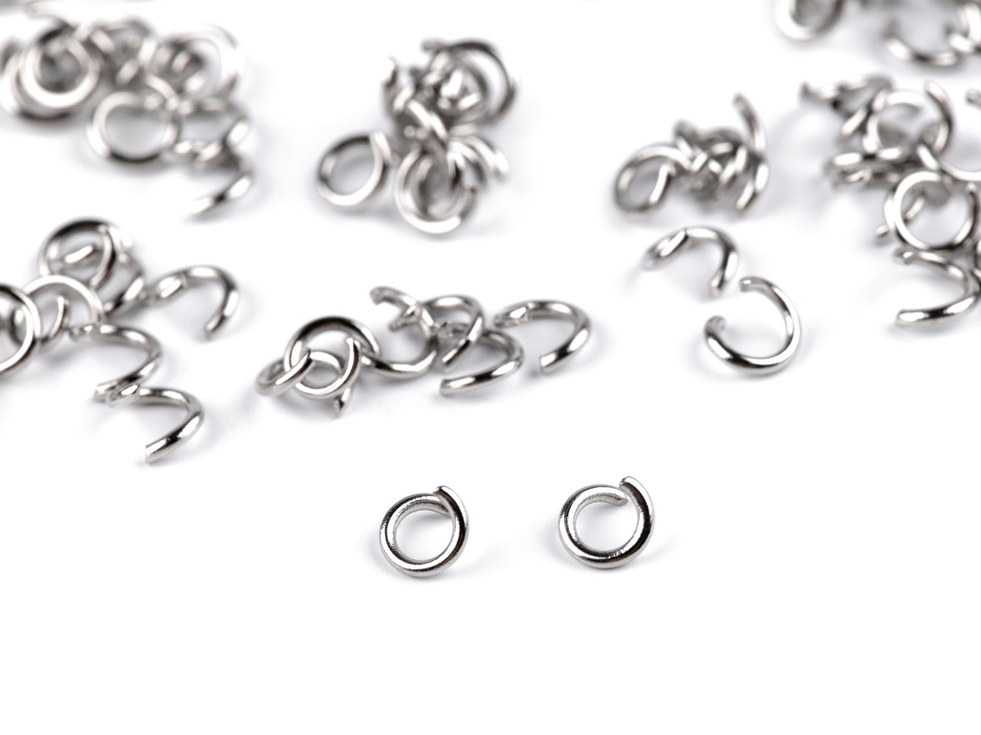 Stainless Steel Open Jump Ring, 4 mm (aprox. 150 pcs/pack)