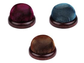 Sewing Needles, 5 sizes/set (1 set/box), Code: 120-033 - Pin Cushion Wooden Base , 7 cm (1 pcs)