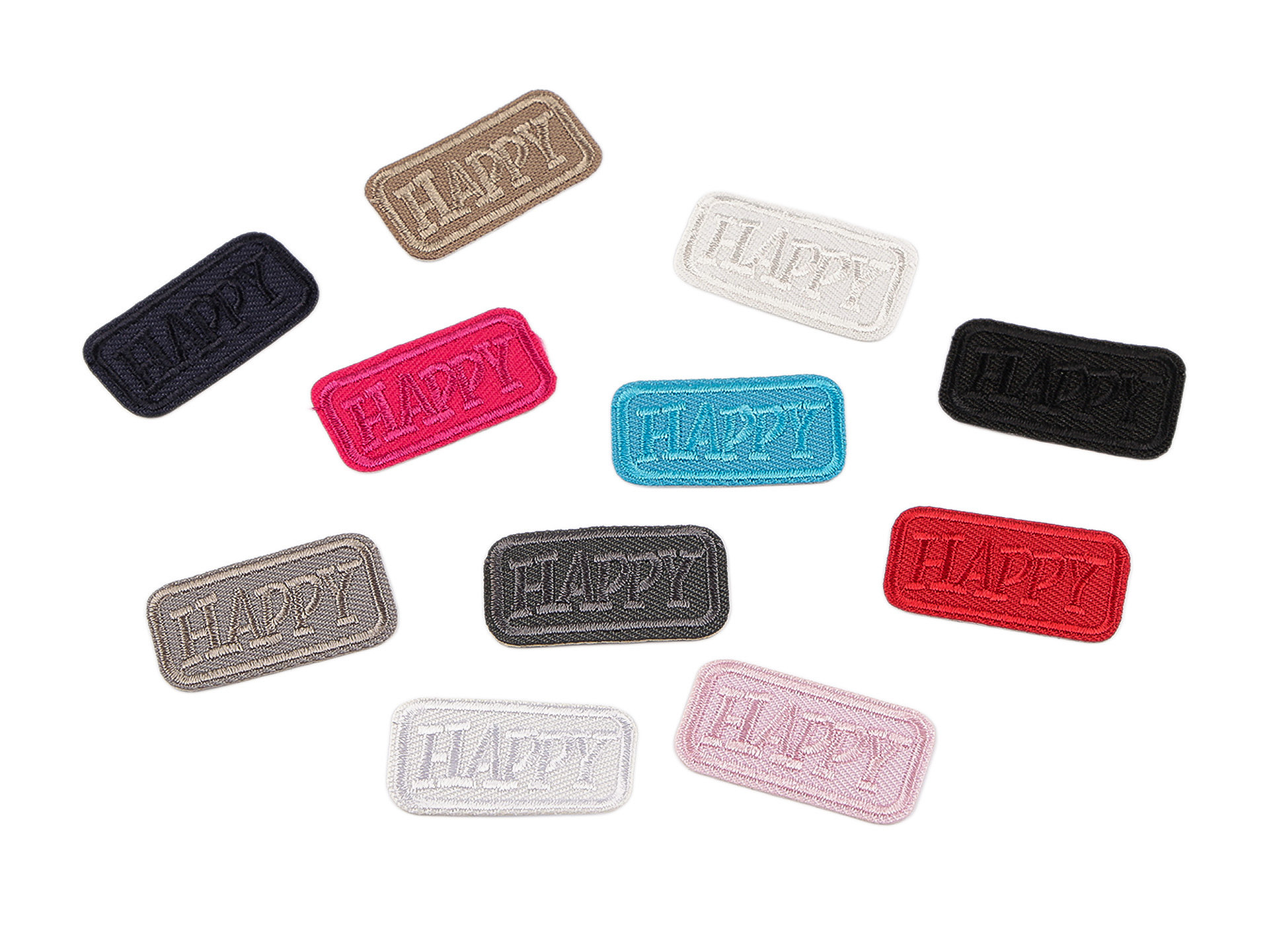 Embleme Termoadezive / Petic, Happy (10 buc/pachet) Cod: 400366