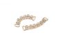 Aplicatie Metalica cu Strasuri, 10x50 mm (10 bucati) Cod: 370456 - 4