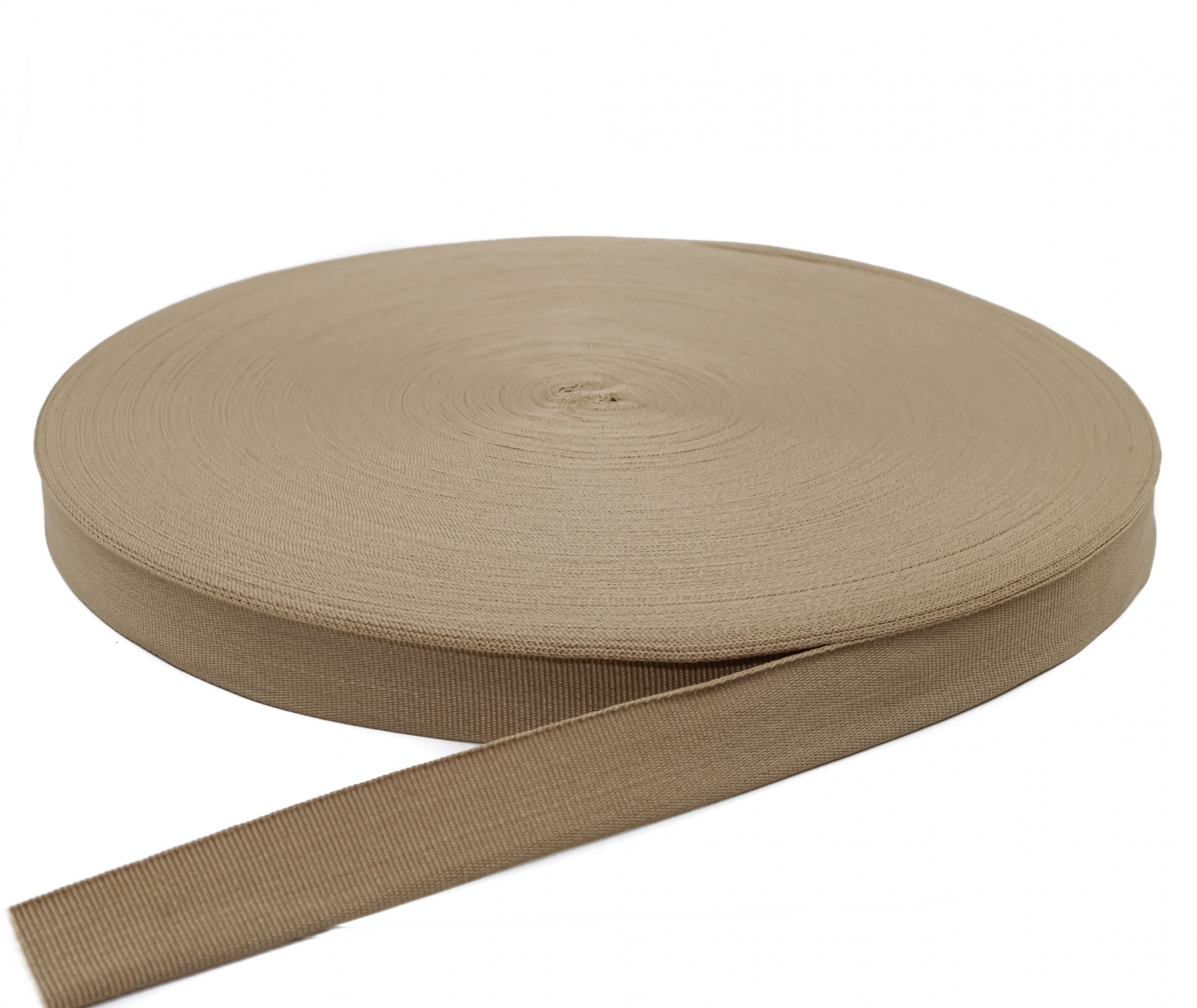 Banda Decorativa Poliester (RADU) 20 mm, Bej (100 metri/rola)