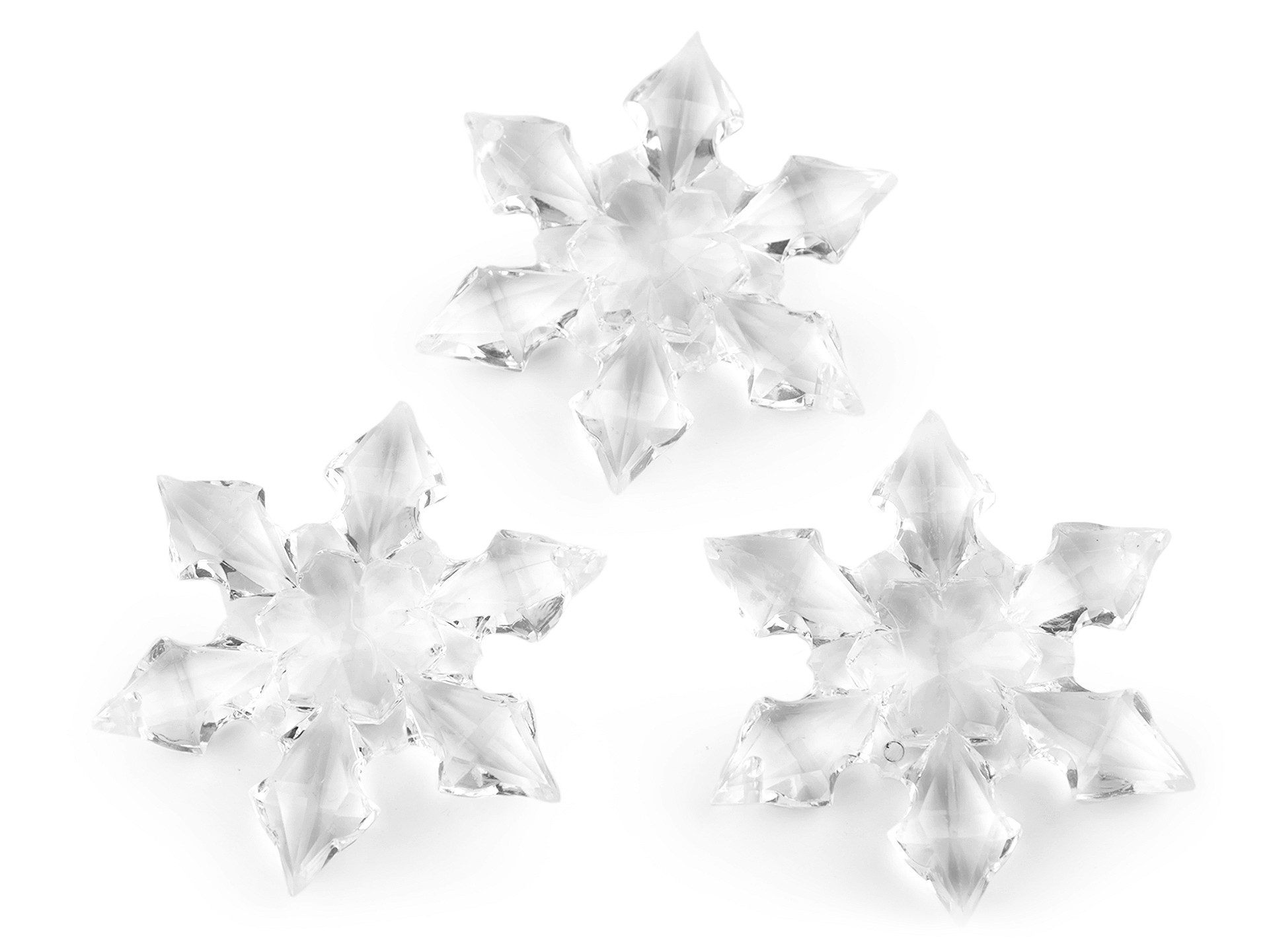Decorative Snow Flakes, 65 mm (3 pcs/pack)Code: 840592
