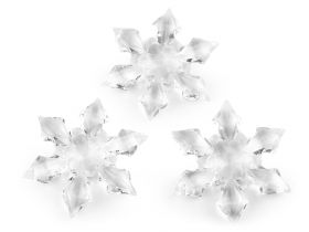 Craciun - Fulgi de Zapada Decorativi, 65 mm (3 buc/pachet)Cod: 840592