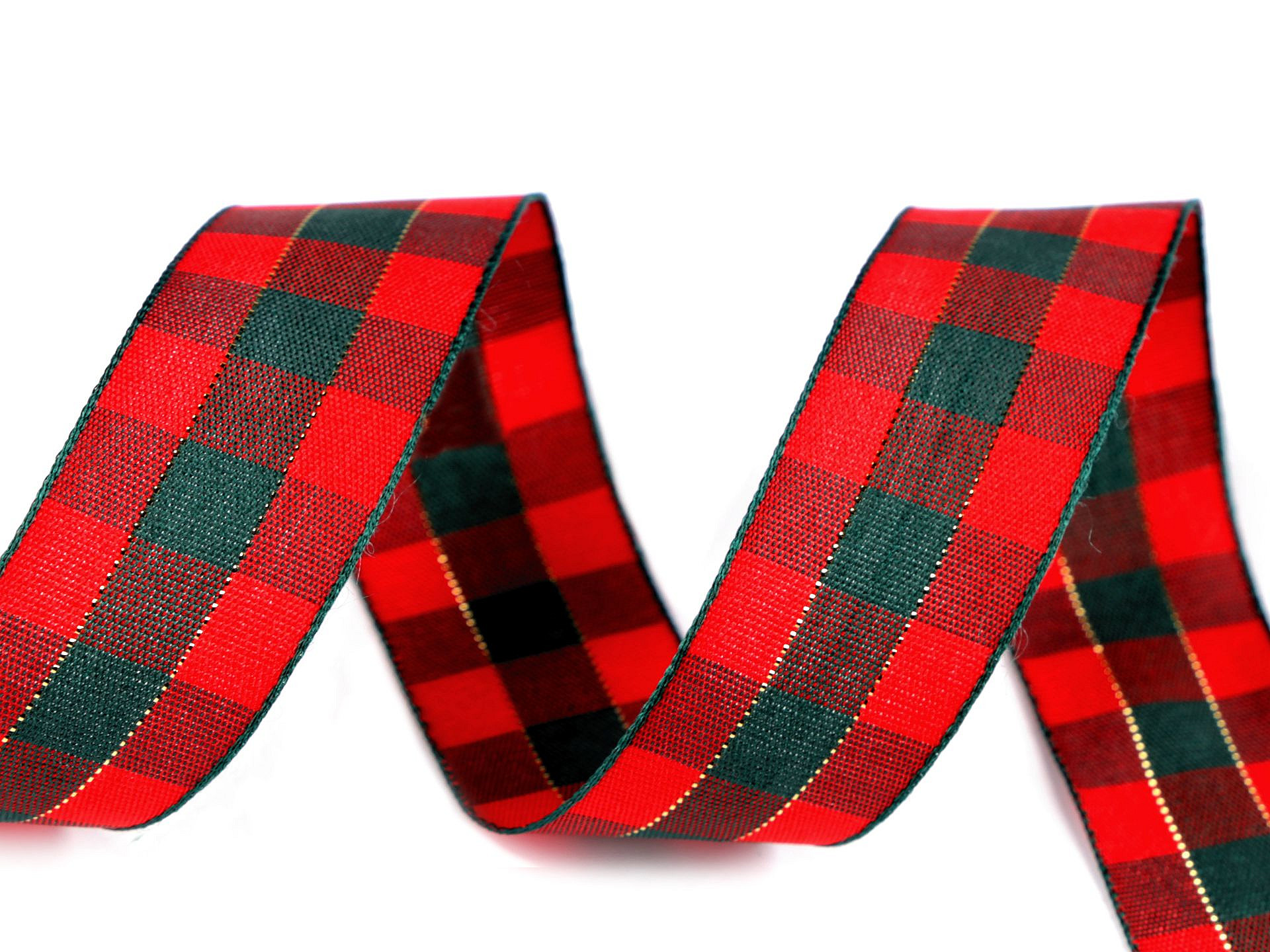 Panglica in Carouri cu Lurex, latime 25 mm (45 m/rola) Cod: 430785