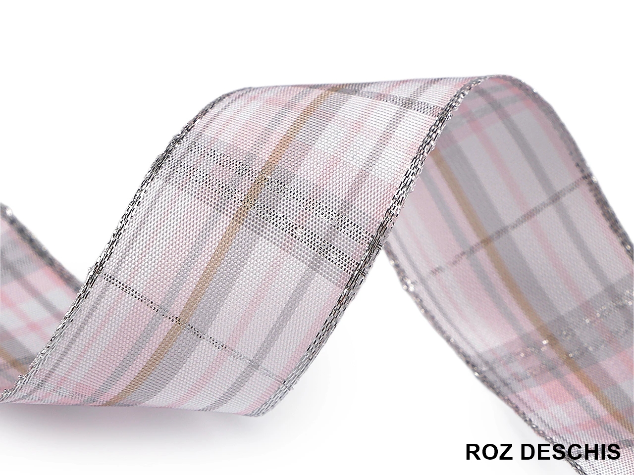 Panglica in Carouri cu Lurex si Sarma, latime 40 mm (25 m/rola) Cod: 430877 - 4
