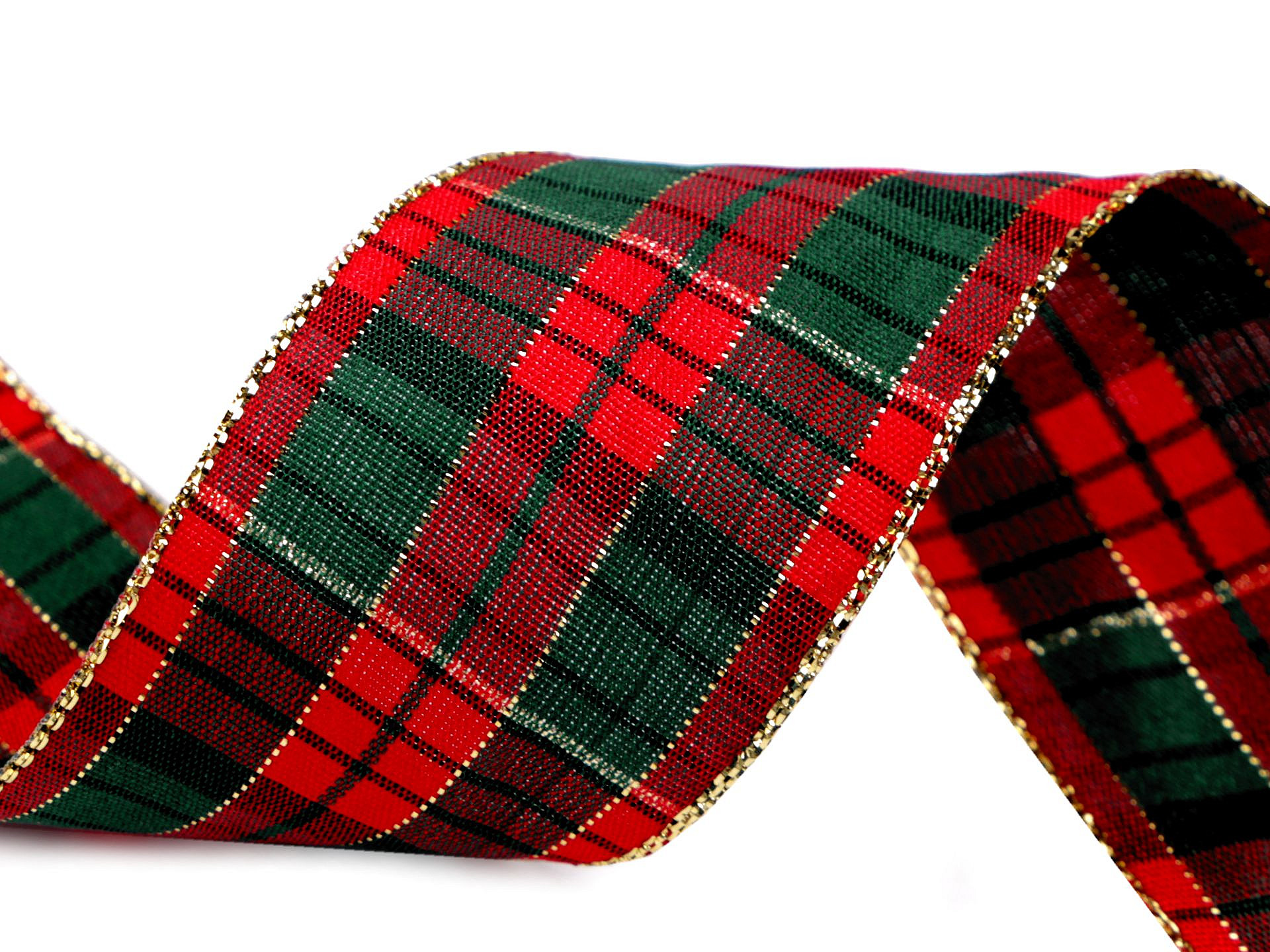 Panglica in Carouri cu Lurex, latime 38 mm (15 m/rola) Cod: 430793