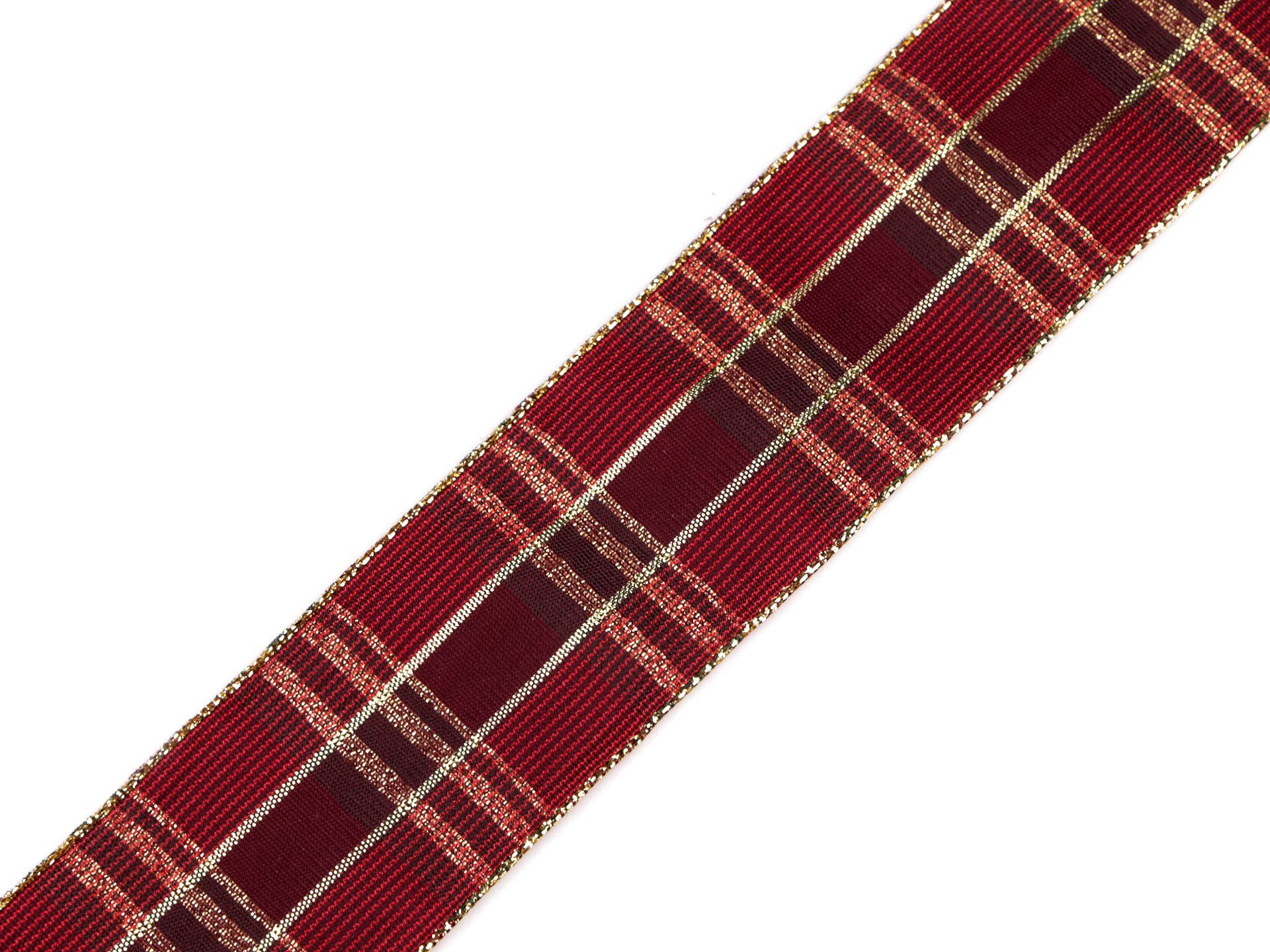 Panglica in Carouri cu Lurex si Sarama, latime 40 mm (15 m/rola) Cod: 430815 - 2