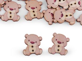 Nasturi decorativi - Nasturi Decorativi din Lemn (50 bucati/pachet) Cod: 360629