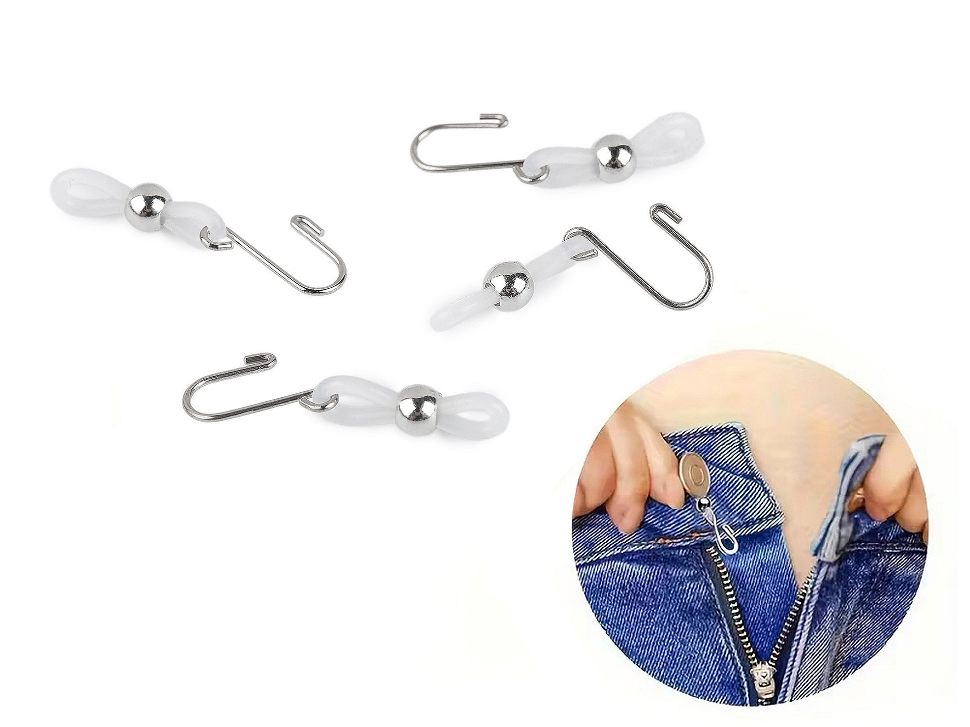 Carlig Special pentru Impiedicarea Desfacerii Pantalonilor  (4 bucati/pachet) Cod: 940261