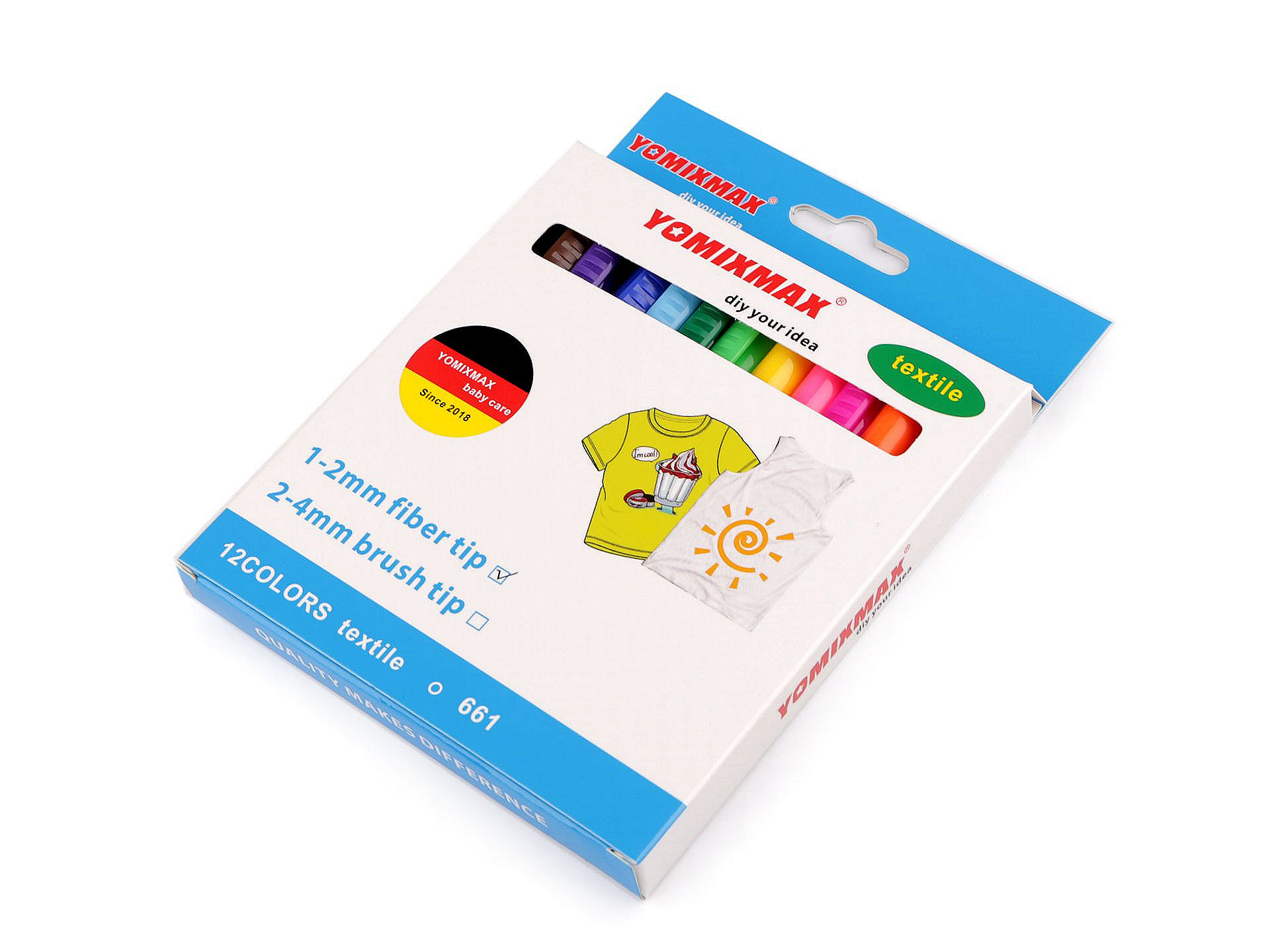 Marker pentru Textile (12 buc/cutie)Cod: 940202 - 2