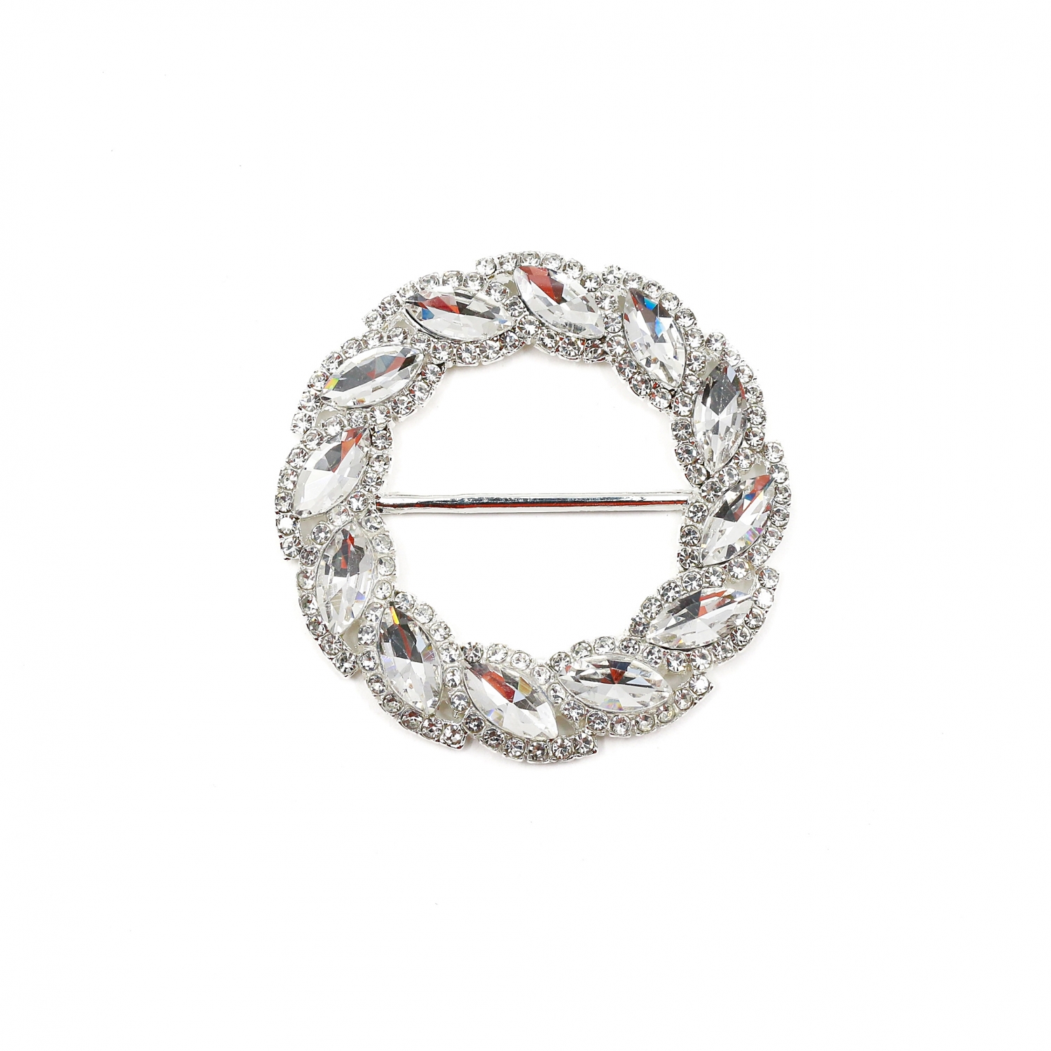Catarame Metalice cu Strasuri, diametru 70 mm (6 bucati/punga)Cod: ME0679 - 3