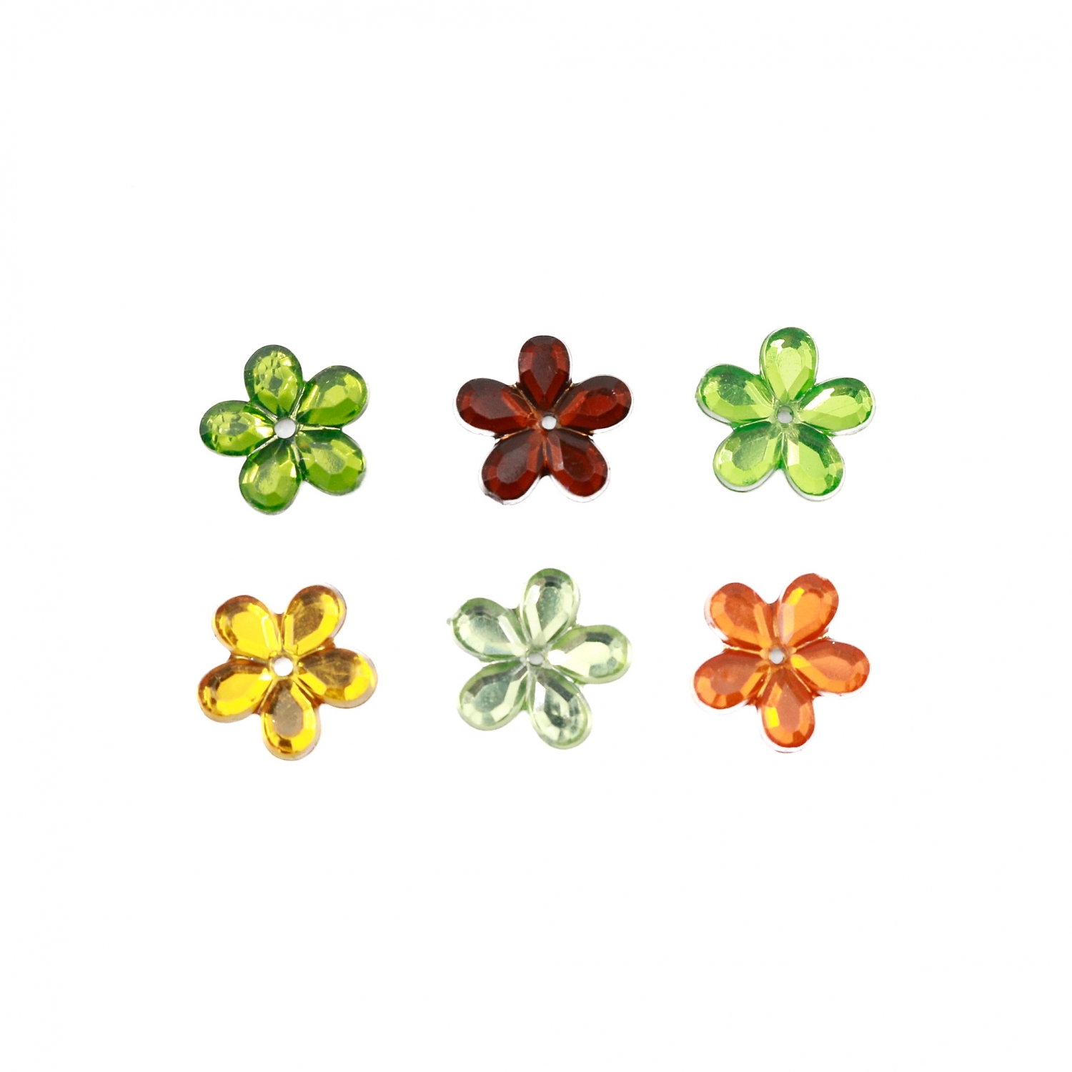 Strasuri de Cusut, model Floare, diametru 11 mm (200 buc/punga) Cod: STRAS-FLORI12